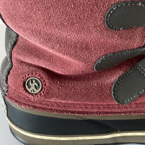 Northside Kathmandu Women Snow Red Suede Boots Size 10 Insulated Waterproof - Picture 4 of 15